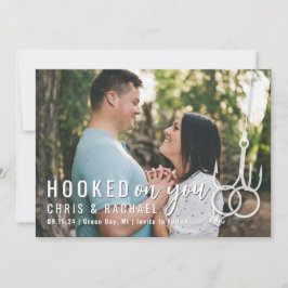 Hochzeitsrings Save the Date für Bilderfischerei