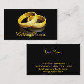 Hochzeitsrings-Visitenkarte Visitenkarte (Vorne/Hinten)
