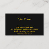 Hochzeitsrings-Visitenkarte Visitenkarte (Rückseite)