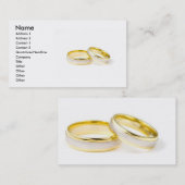 Hochzeitsrings-Visitenkarte Visitenkarte (Vorne/Hinten)