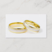 Hochzeitsrings-Visitenkarte Visitenkarte (Rückseite)