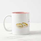 Hochzeitsrings Zweifarbige Tasse (Links)