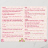 Hochzeitsrituale Hindu Programm Rosa Lotus (Rückseite)