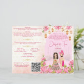 Hochzeitsrituale Hindu Programm Rosa Lotus (Stehend Vorderseite)