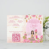 Hochzeitsrituale Hindu Programm Rosa Lotus (Stehend Vorderseite)