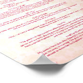 Hochzeitsrituale Hindu Programm Rosa Lotus Poster (Ecke)