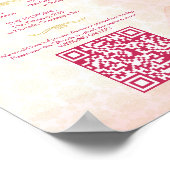 Hochzeitsrituale Hindu Programm Rosa Lotus Poster (Ecke)