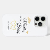Hochzeitsrolle & Datum Elegantes Design Case-Mate iPhone Hülle (Rückseite (Horizontal))