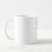 Hochzeitsrolle & Datum Elegantes Design Kaffeetasse (Links)