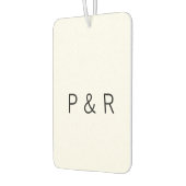 Hochzeitsromantikpartner ergänzen Anfangsbuchstabe Autolufterfrischer (Links)