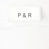 Hochzeitsromantikpartner ergänzen Anfangsbuchstabe Banner (InSitu)