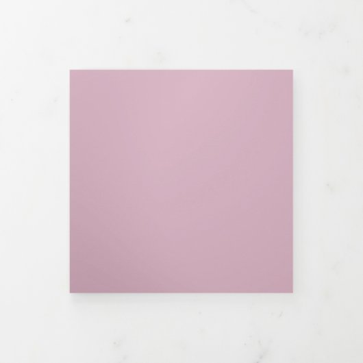 Hochzeitsrosa Alle in einem Set Dreifach Gefaltete Einladung (Cover)