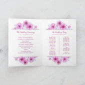 Hochzeitsrosa Anemone Blume Aquarellkunst Programm (Innenseite)