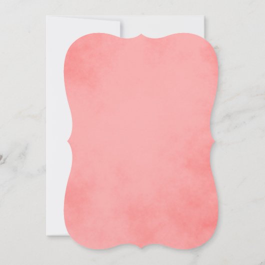 Hochzeitsrosa Einladung (Rückseite)