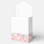 Hochzeitsrosa Florfarbe Vielen Dank Geschenkschachtel (Geöffnet)