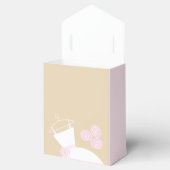 Hochzeitsrosa Pink Beige Brautparty Rosa Zelt Geschenkschachtel (Geöffnet)