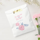 Hochzeitsrosa Rosa zeichnend Gunst Taschen Geschenktütchen (Versiegelt)