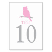 Hochzeitsrosa-Tischnummern Tischnummer (Vorderseite)