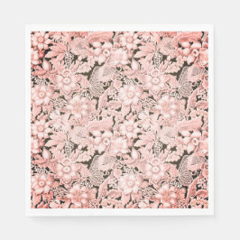 Hochzeitsrosa Vintag Serviette