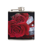 Hochzeitsrose Flachmann (Vorderseite)