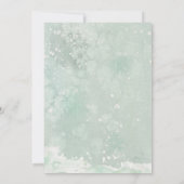 Hochzeitsroter Beeren - Blumenfüchse Einladung (Rückseite)