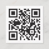 HochzeitsrSVP online auf der Website mit QR-Code Begleitkarte (Rückseite)