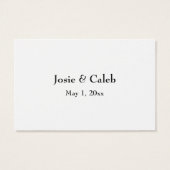 HochzeitsrSVP Online Beilegen Schwarzes Script, We (Rückseite)