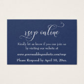 HochzeitsrSVP Online Beilegen schwarzes Script, we (Vorderseite)