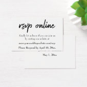 HochzeitsrSVP Online Schwarzes Script einfügen, We (Schreibtisch)