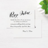 HochzeitsrSVP Online Schwarzes Script einfügen, We (Schreibtisch)