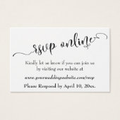 HochzeitsrSVP Online Schwarzes Script einfügen, We (Vorderseite)
