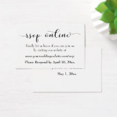 HochzeitsrSVP Online Schwarzes Script einfügen, We (Schreibtisch)