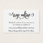 HochzeitsrSVP Online Schwarzes Script einfügen, We (Vorderseite)
