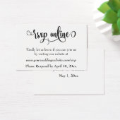 HochzeitsrSVP Online Schwarzes Script einfügen, We (Schreibtisch)