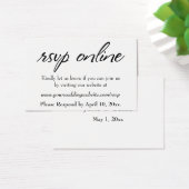 HochzeitsrSVP Online Schwarzes Script einfügen, We (Schreibtisch)