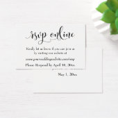 HochzeitsrSVP Online Schwarzes Script einfügen, We (Schreibtisch)