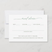 HochzeitsrSVP Succulent Cactus Watercolor RSVP Karte (Rückseite)