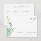 HochzeitsrSVP Succulent Cactus Watercolor RSVP Karte (Vorne/Hinten)