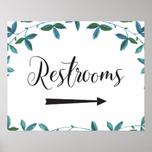 Hochzeitssaal nach rechts Pfeil Zeichen Poster