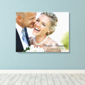 Hochzeitssache Foto Keepake Leinwand (Insitu (Holzboden))