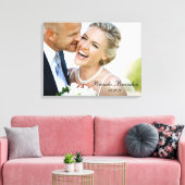 Hochzeitssache Foto Keepake Leinwand (Insitu (Wohnzimmer))