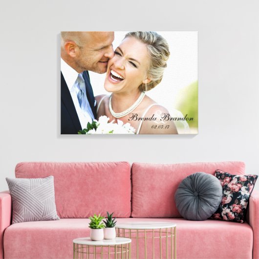 Hochzeitssache Foto Keepake Leinwand (Insitu (Wohnzimmer))