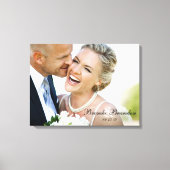 Hochzeitssache Foto Keepake Leinwand (Vorderseite)