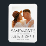 Hochzeitssache mit Foto speichern Magnet<br><div class="desc">Moderne speichern Sie die Terminkarten für Sie kommende Hochzeit! Suchen Sie nach anderen Elementen in dieser Auflistung</div>