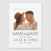 Hochzeitssache mit Foto speichern Magnetkarte (Vorderseite)