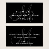 Hochzeitssache Speichern der Date Website-Karte (Vorne & Hinten)