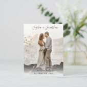 Hochzeitssache Speichern des Date-Foto-Hübschen Sk Postkarte (Stehend Vorderseite)