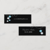 Hochzeitssachen speichern Sie die Datums-Website S Mini Visitenkarte (Vorne/Hinten)