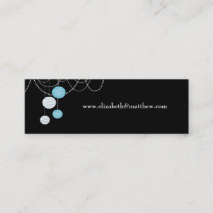 Hochzeitssachen speichern Sie die Datums-Website S Mini Visitenkarte