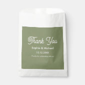 Hochzeitssage Grüne Brauerei Danke Geschenktütchen (Vorderseite)